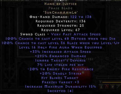 best hand of justice base.